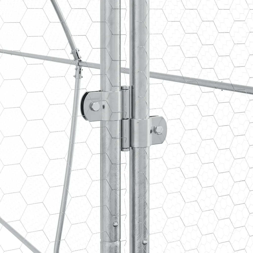 Gabbia per Polli Argento 400x105x182 cm in Acciaio Zincato CFW4334650