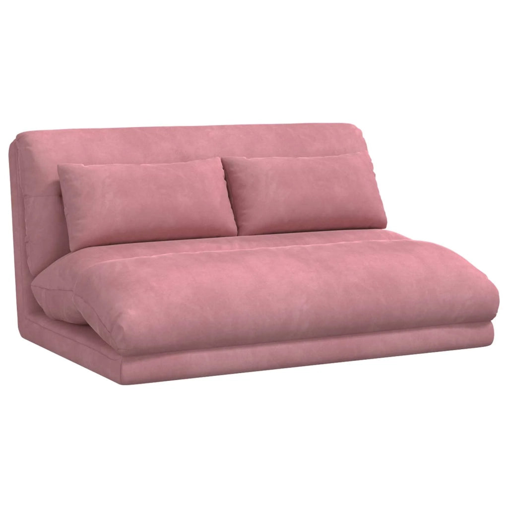 Sedia da Pavimento Rosa 110 x 82 x 55 cm Velluto 42028213