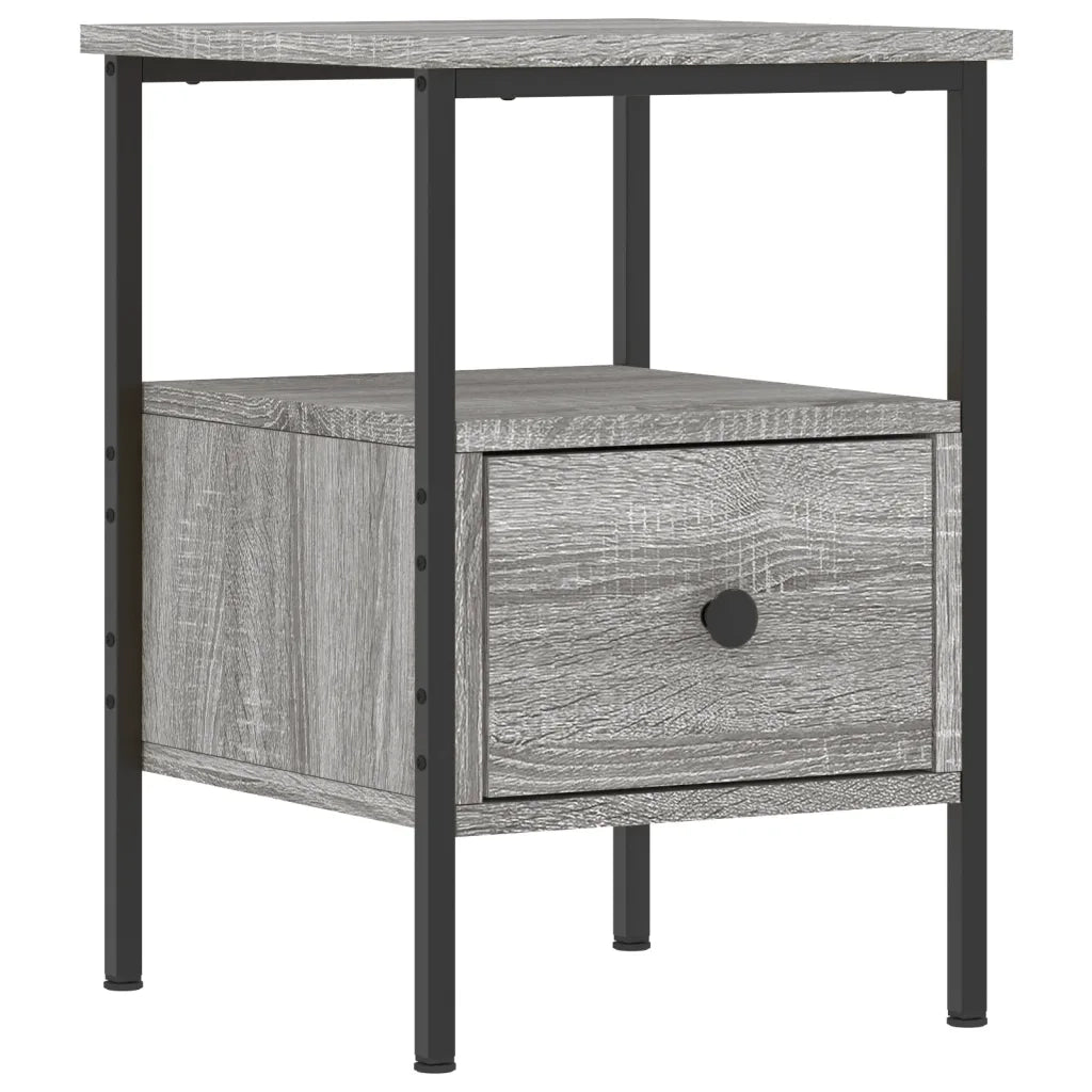 Comodino | Armadio da Notte | Mobiletto da notte Grigio Sonoma 34x36x50 cm in Legno Multistrato