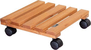 Carrello per piante 29 x 29 x 85 cm I Carrello per fiori per uso interno I Carrozzina per verdure in legno di terra cotta FSC certificato I Capacità di carico 100 kg I Prodotto in UE - 20015201