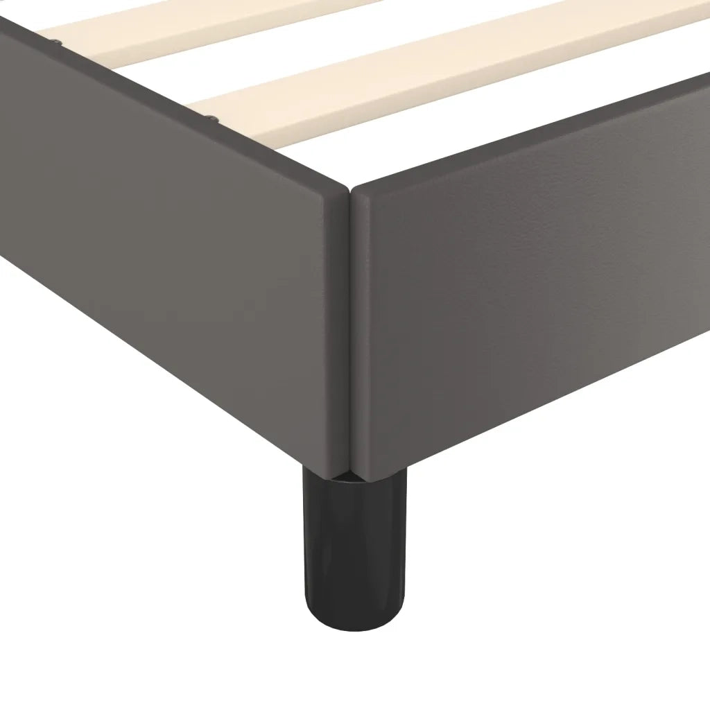 Giroletto con Testiera-Struttura Letto con testiera Crema 100x200 cm in Similpelle 258305