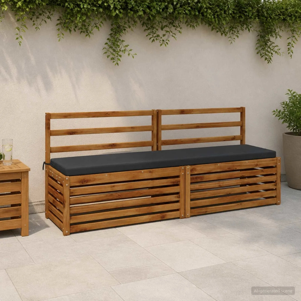 Cuscino per panchina SOEST 100% Poliestere Antracite 949162
