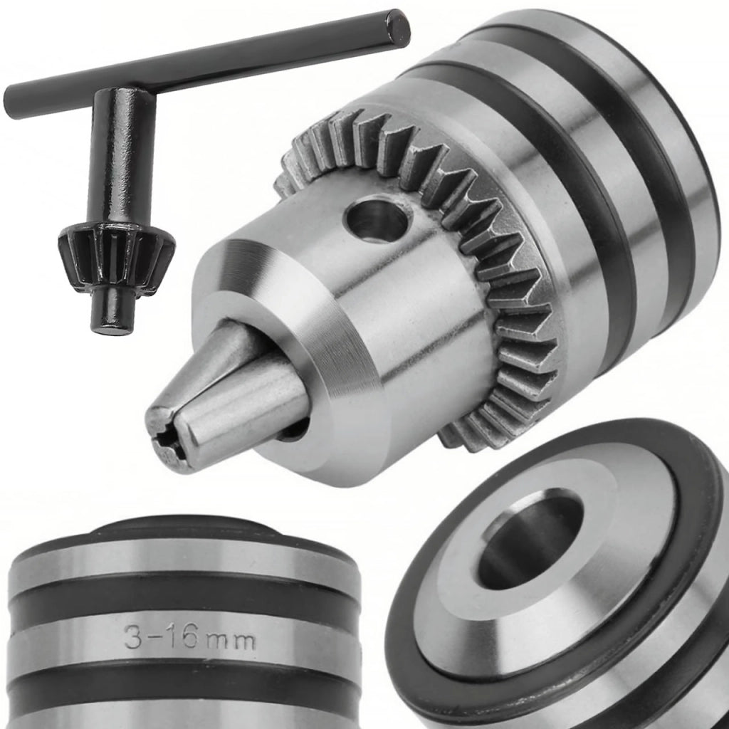 Mandrino a Chiave B16 – Compatibile con Trapano CELMA PRCB | Diametro 3–16 mm | Acciaio Indurito
