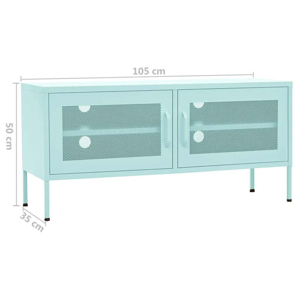Mobile TV | Armadietto TV | Mobile Porta TV Menta 105x35x50 cm in Acciaio