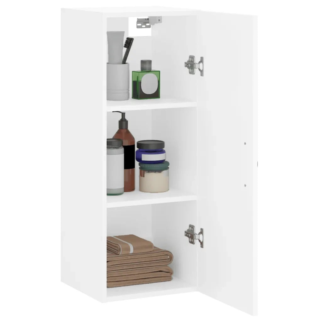 Mobile a Parete Bianco 34,5x34x90 cm in Legno Multistrato 834994