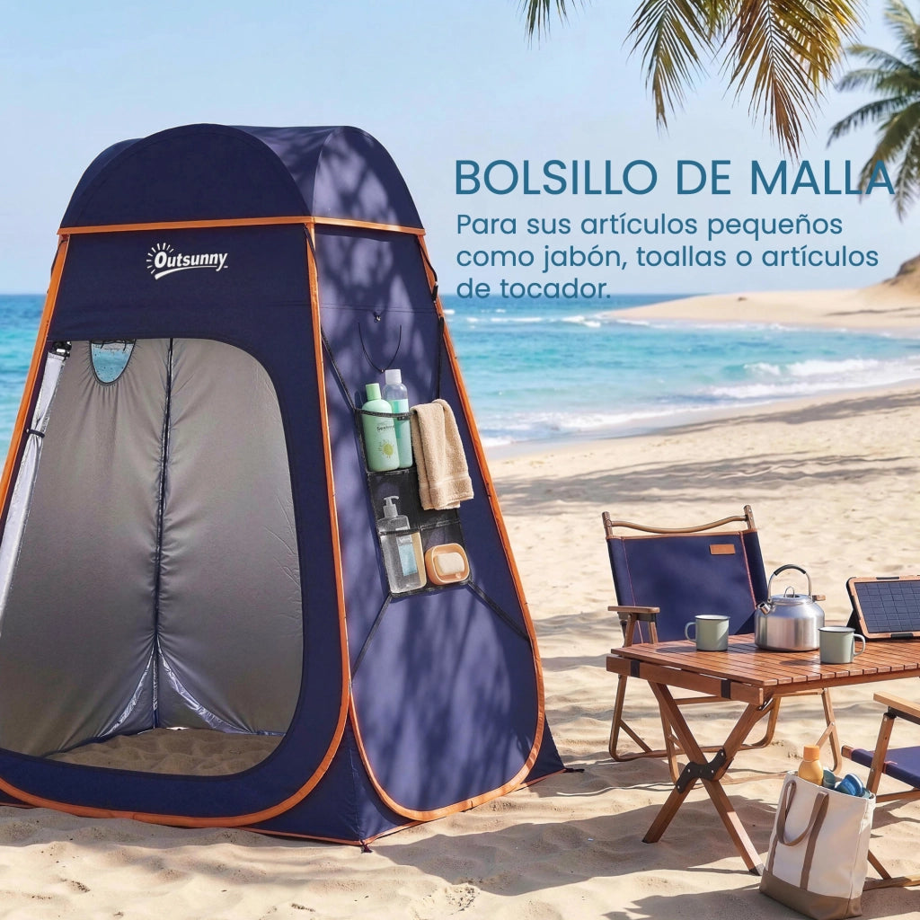 Tenda Pop-Up Istantanea Doccia Campeggio ¨C Xylo ¨C Portatile Impermeabile con Borsa Blu Scuro