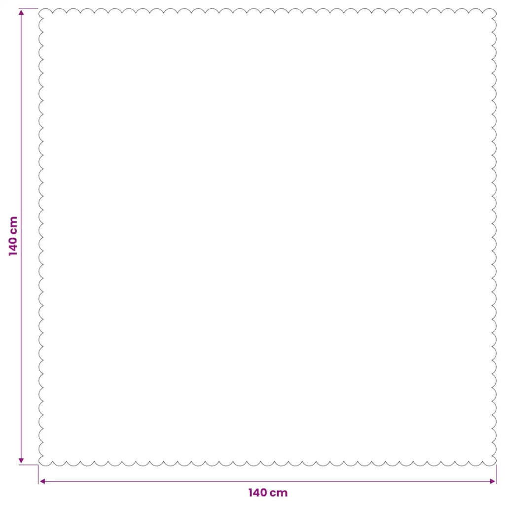 Tovaglia da Tavolo 5 pz Rettangolare Rosso Vino 140 x 140 cm 42040449