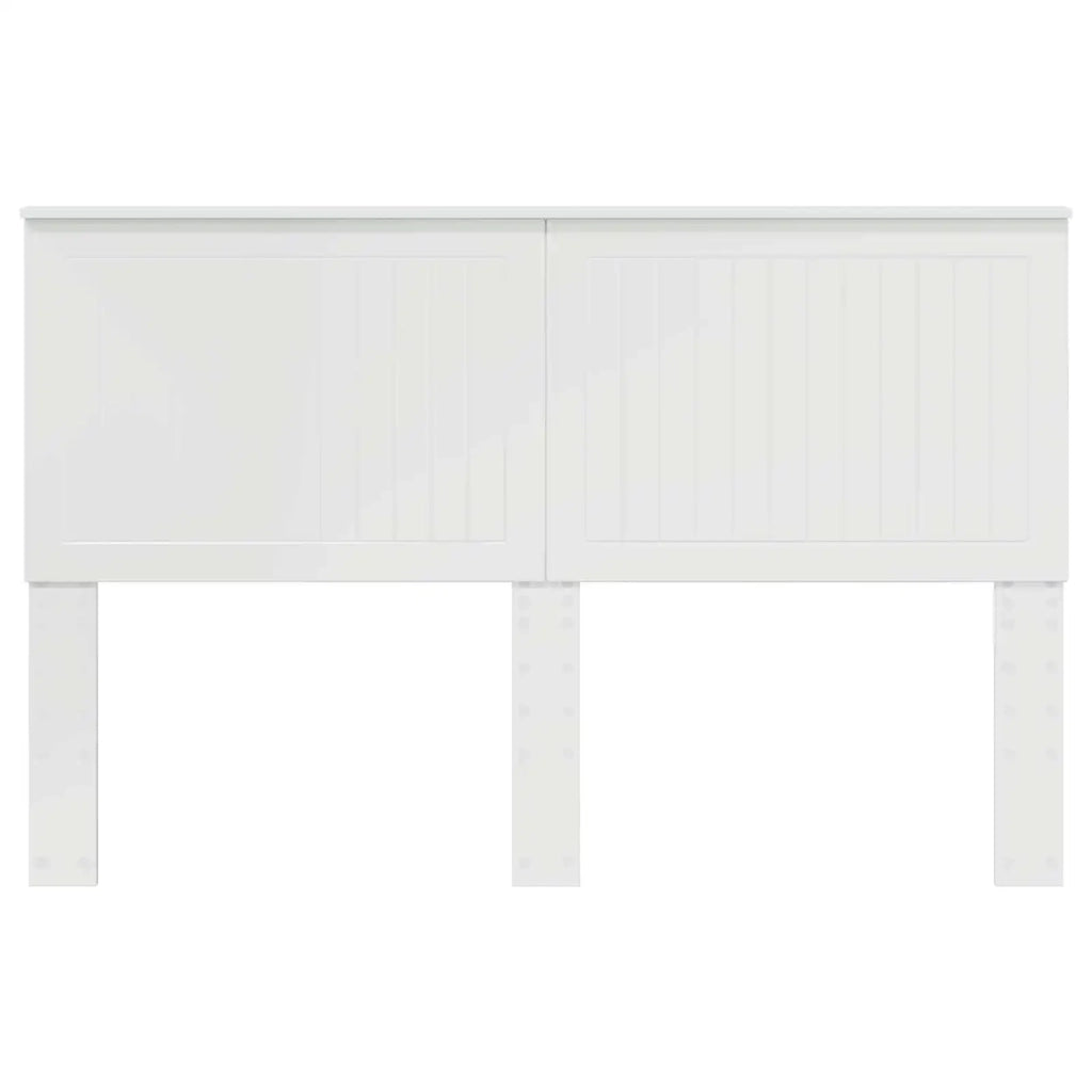 Testiera | Testata con Testiera | Testata Bianco Lucido 150 cm Legno multistrato