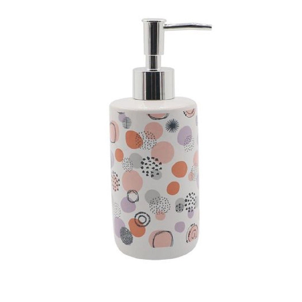 Trade Shop - Dispenser Porta Sapone Liquido Sfere Astratte Multicolore Per Arredo Bagno 87077 -