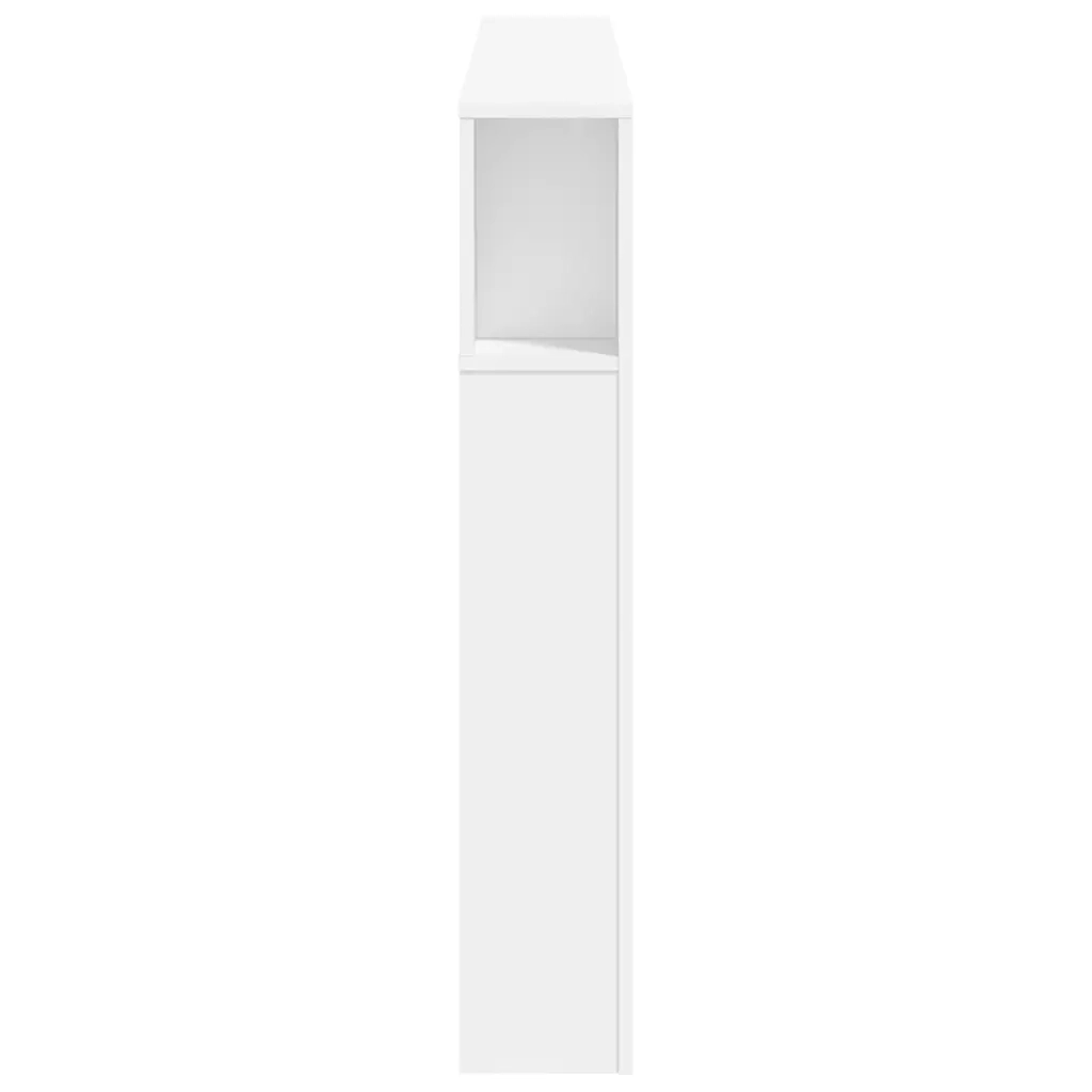 Testiera | Testata LED Bianca 160x18,5x103,5 cm Legno Multistrato