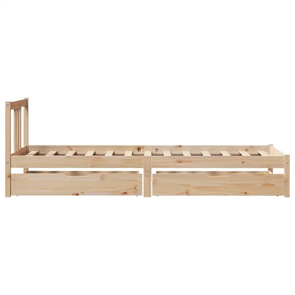 Letto senza Materasso 90x190 cm in Legno Massello di Pino 3301622