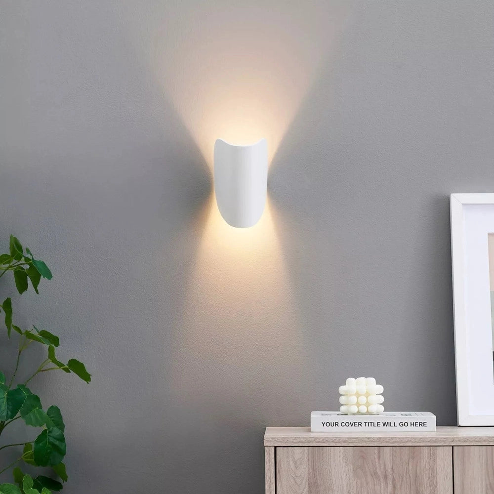 Trade Shop - Applique Da Parete Bianco In Metallo Lampada Attacco G9 Design Moderno Ip20 32750 -