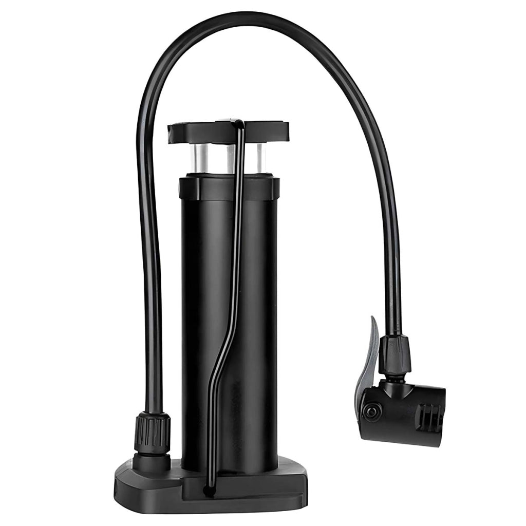 Mini Pompa a Pedale Manuale 17 cm in Alluminio Portatile e Versatile Nero Avizar