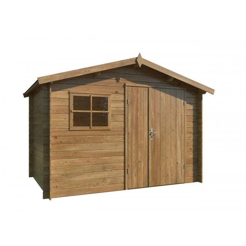 Casetta in legno impregnato 296x200 cm pareti 19 mm con finestra  Esterni da Vivere Pablo 3