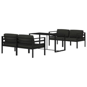 Set di mobili da giardino mobili da esterno 5 pezzi con cuscini alluminio antracite 02_0016297