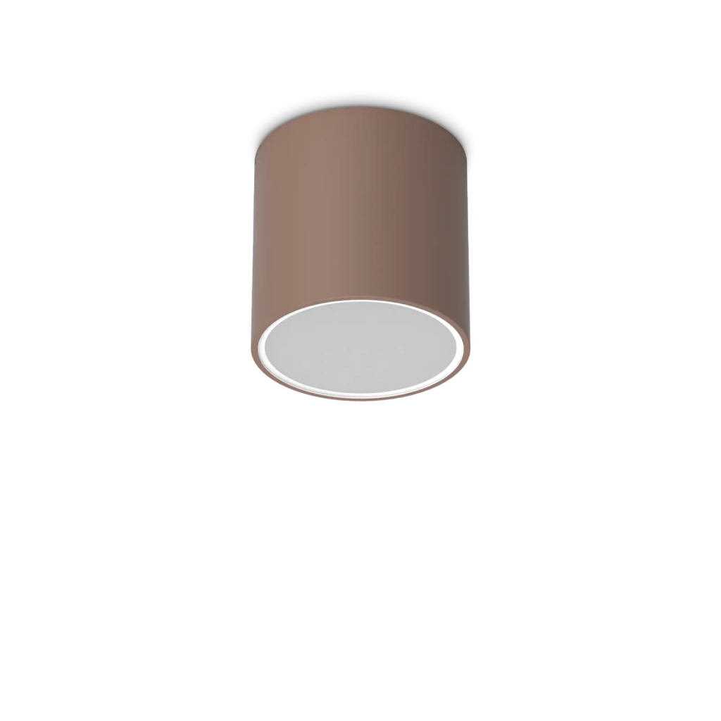 TECHO ROUND FARETTO DA SOFFITTO PER ESTERNO IP54 1 LUCE GU10 D.15CM COFFEE