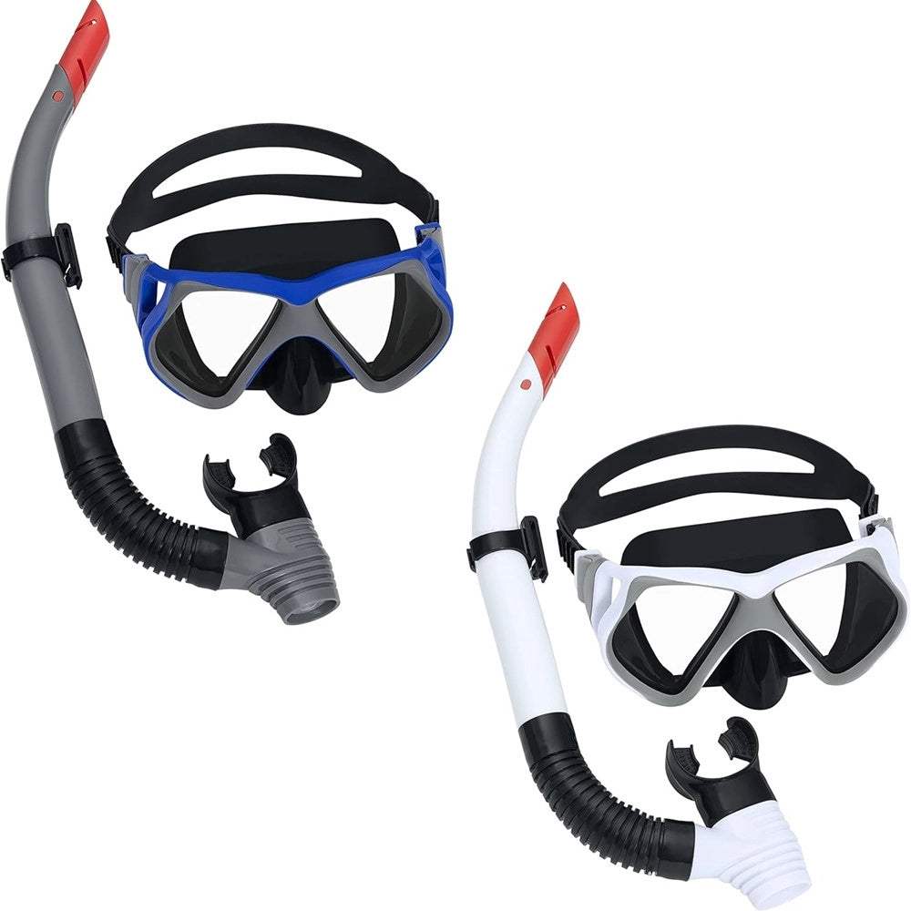 Trade Shop - Set Maschera Boccaglio Da Snorkeling Dominator Pro 24069 Per Ragazzi Adulti 14+ Anni -