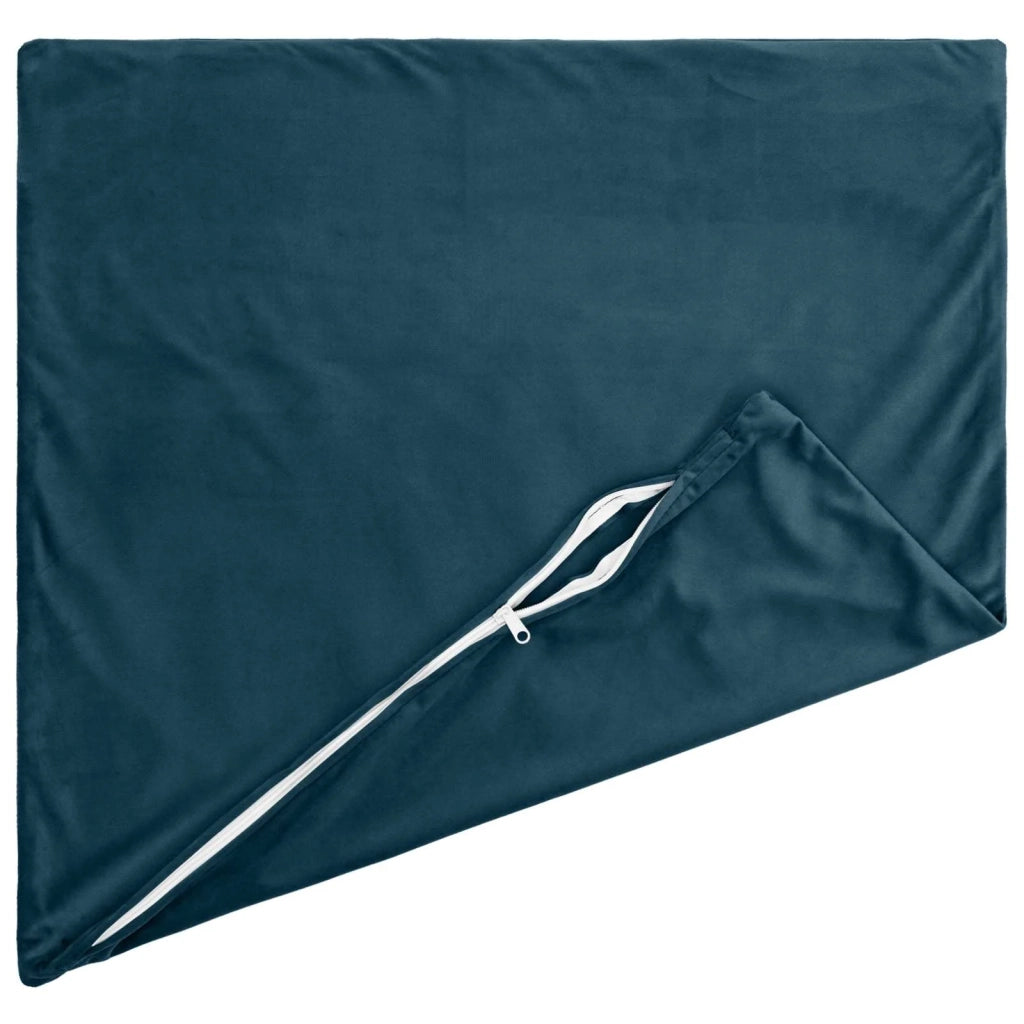 Cuscino con cuscino HEERLEN 2 pz Blu Velluto 924153