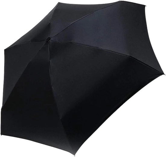 Paraplu mini pieghevole - ultralight, compattibile - nero