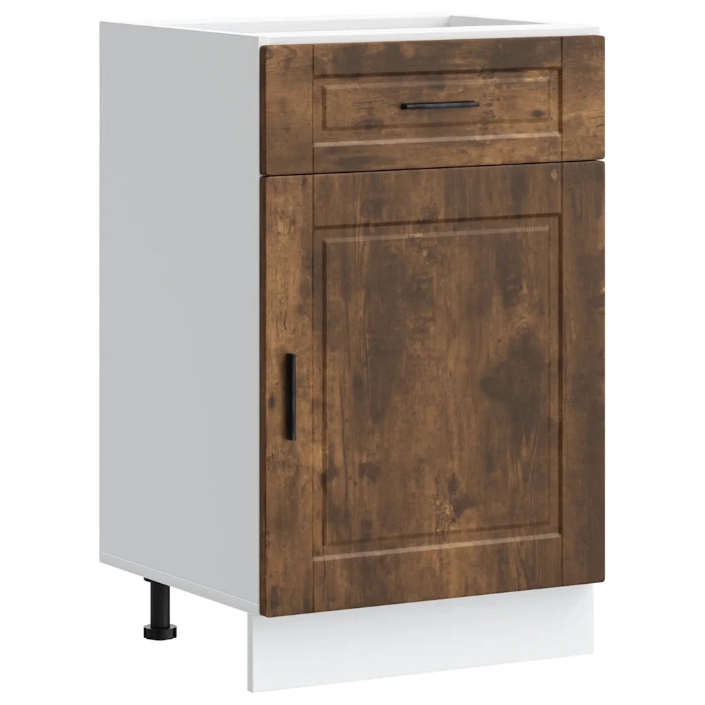 Base da Cucina Porto Rovere Fumo in Legno Multistrato 853962