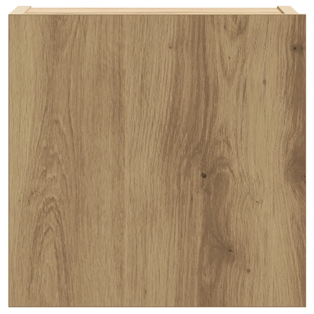 Set Mobile TV 6 pz-Credenza per TV Montato a Parete Rovere in Legno Multistrato 177589