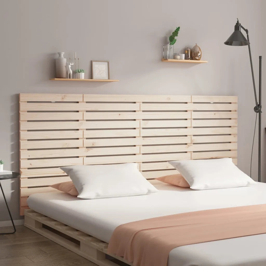 Testiera | Testata da Parete 166x3x91,5 cm in Legno Massello di Pino