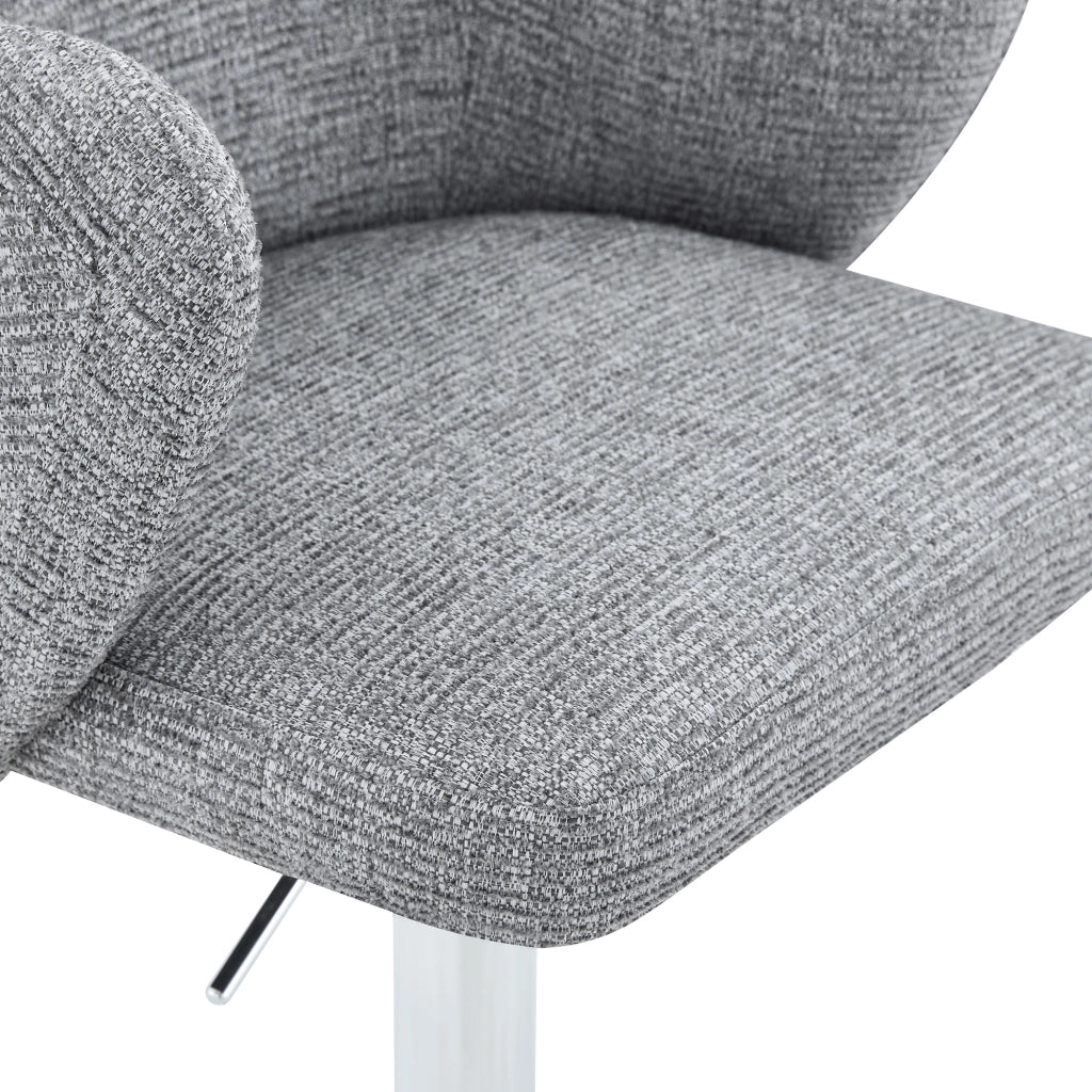 SGABELLO DA BAR Girevole e regolabile Set da 2 pezzi Grigio 88x49x54,5 cm