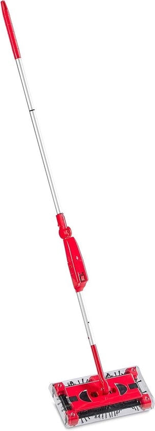 Draadlooze rolveger con batteria e caricabatterie - Rosso/argento