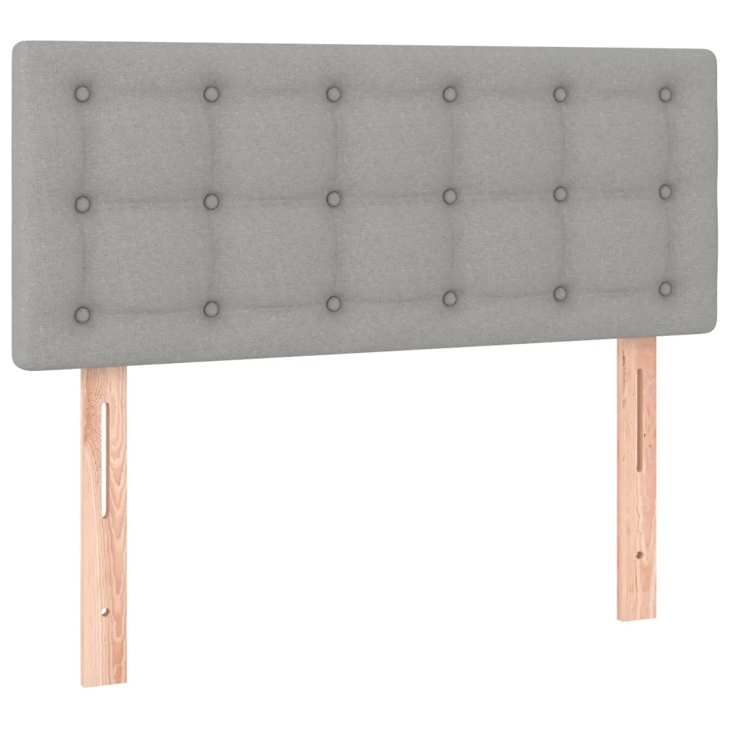 Testiera Grigio Chiaro a LED 80x5x78/88 cm in Tessuto 3122020