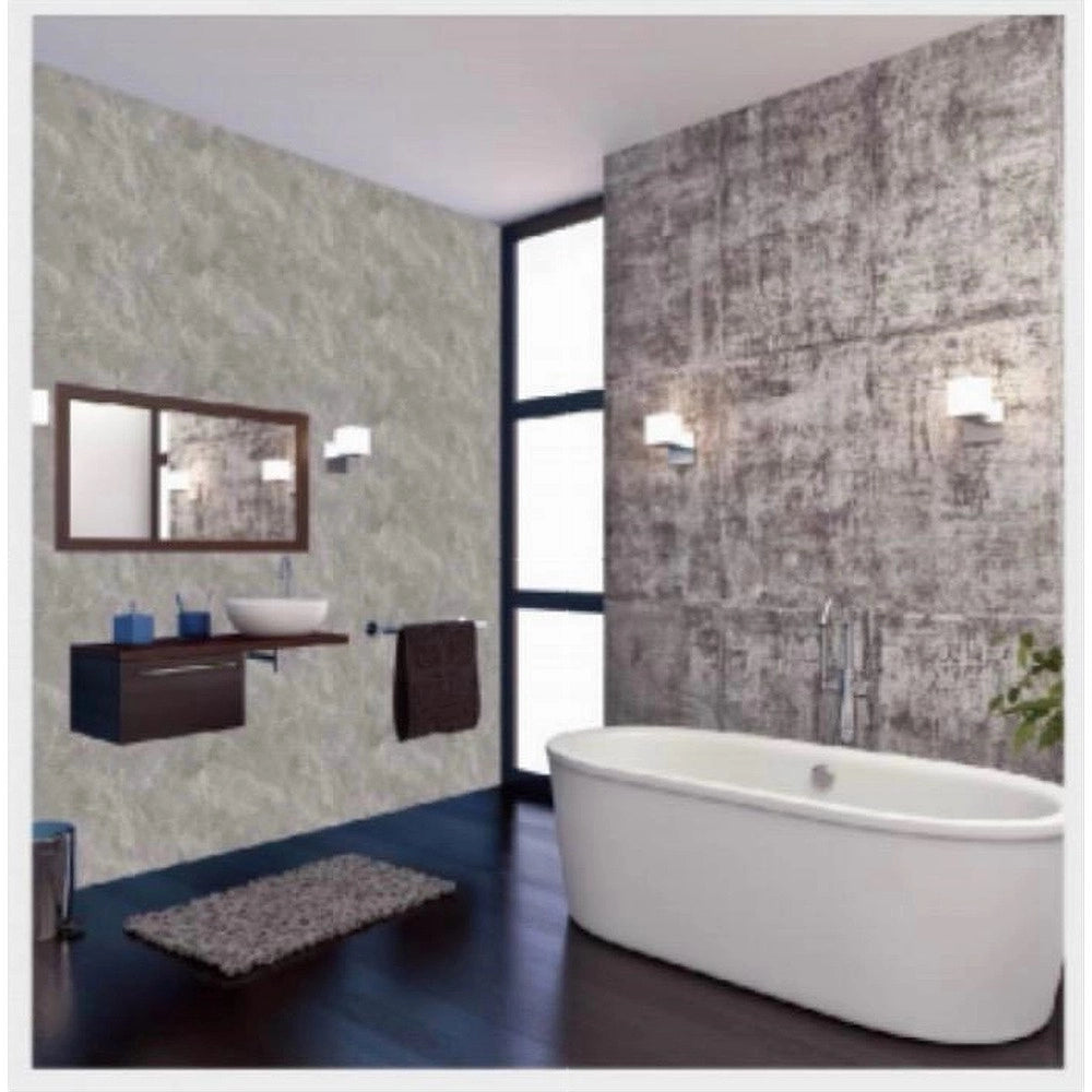 Trade Shop - Pannello Adesivo Effetto Marmo Grigio Marmorizzato Pareti Paraschizzi 300 X 60cm -