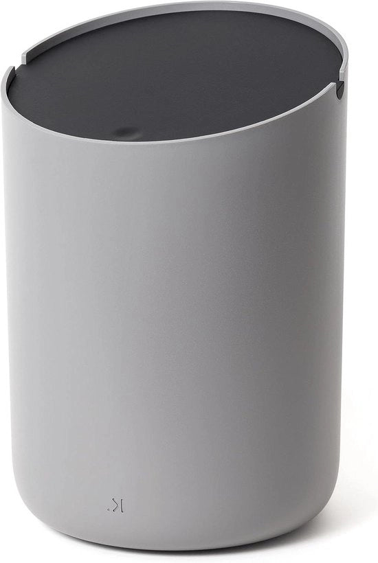 Cassetto Rifiuti Mini 'Tove' - 15L | Design Esclusivo Mini Emme per Cosmetici da Berlino | Cassetto Rifiuti per Bagno Cucina e Ufficio | Emme Antiscivolo | Grigio Scuro Nero