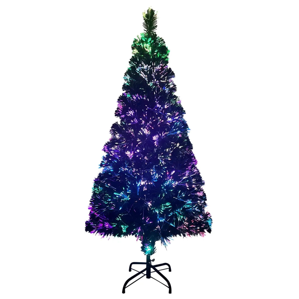 Albero di Natale con Supporto-Luci decorative natalizie Verde 150 cm in Fibra Ottica