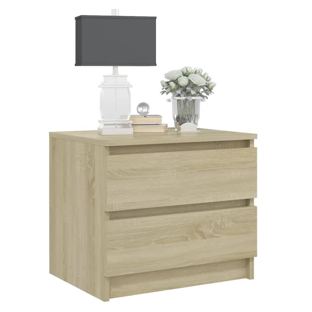 Comodino-Tavolino da notte Rovere Sonoma 50x39x43,5 cm in Legno Multistrato