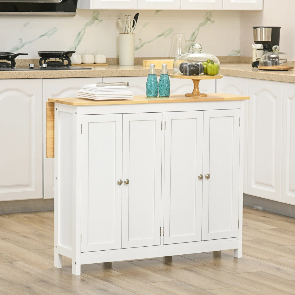 Tavolo da cucina con isola e 2 sgabelli ¨C Minimal ¨C bianco