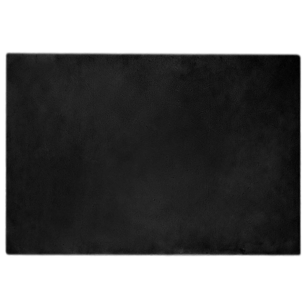 Tappeto antiscivolo in sintetica di coniglio OLITE Nero 42021724