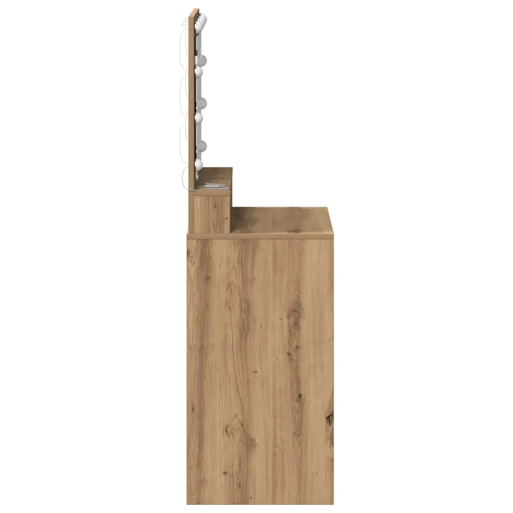 Toeletta | Tavolo da Trucco Rovere artigianale 50 x 41 x 135 cm