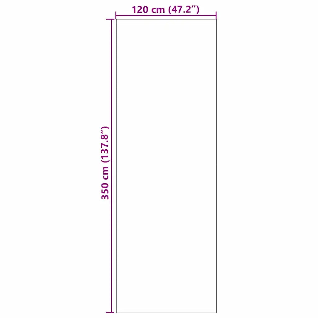Tappetino Altro Crema e Nero 120 x 350 cm Poliammide e PVC 4100755