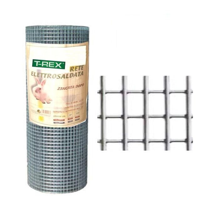 Il Campo RETE ZN 6 3x 6 3-0 55 h.100 m.25 ILCAMPO 00999 Rete elettrosaldata zincata diametro filo 0.55 mm altezza 100 cm larghezza 25 m colore Verde