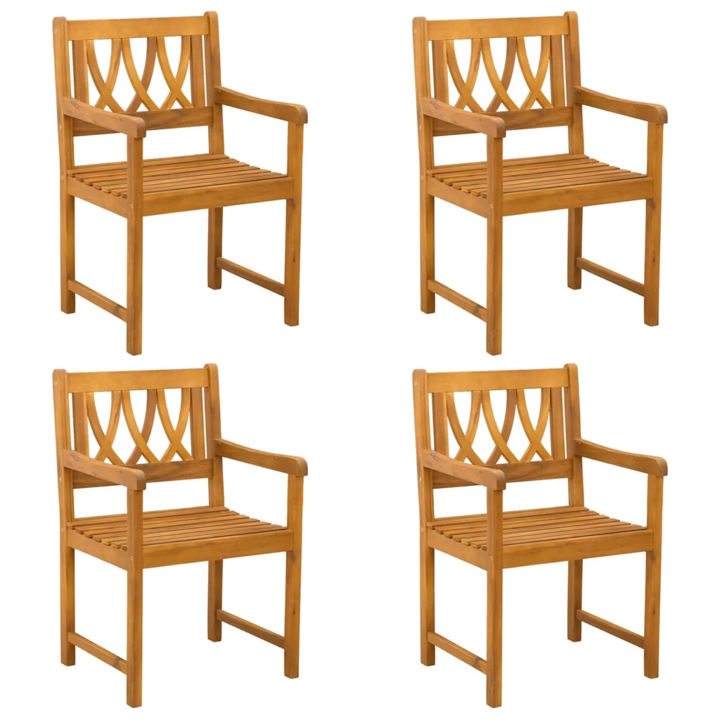 Panchina da esterno 4 pcs Naturale 56 x 55,5 x 90 cm 3416303