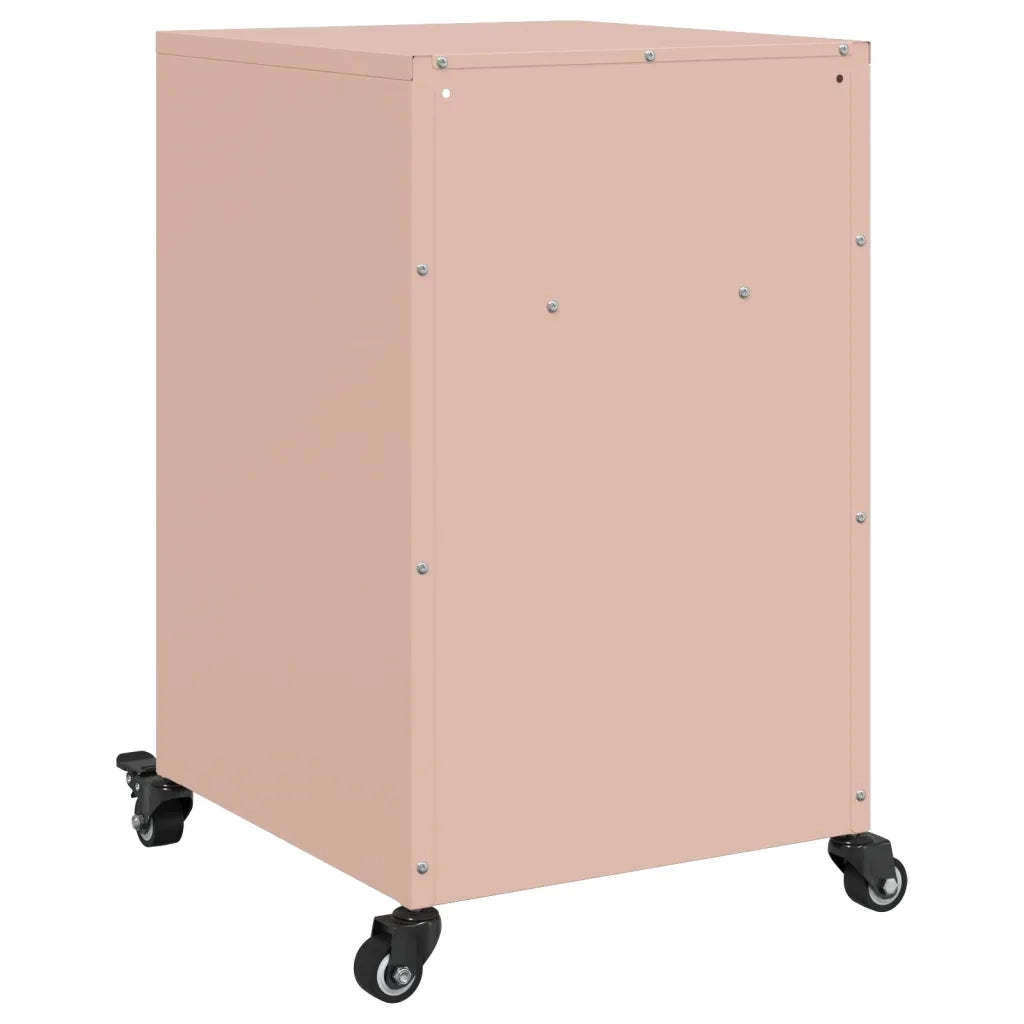 Comodini 2 pz Rosa 36x39x59 cm in Acciaio 846719