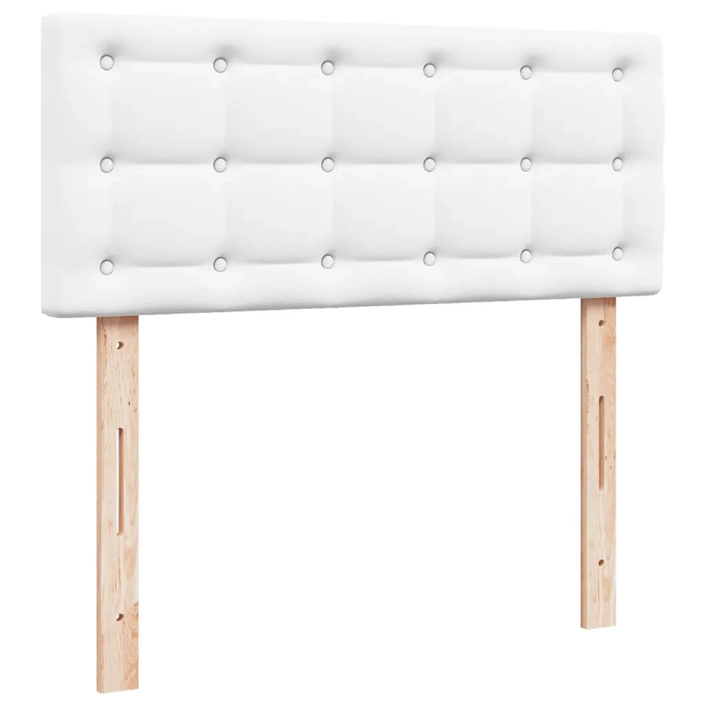 Giroletto a Molle con Materasso Bianco 120x200 cm in Similpelle 3288417