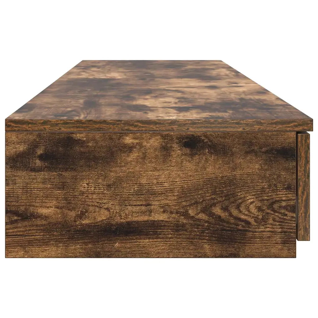 Cassetti per letto | Comodino | Armadio da Notte | Mobiletto da notte Rovere fum¨¦ 150 x 36,5 x 16,5 cm