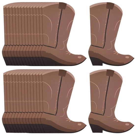 Decorazioni per la classe o per la festa - 30 pezzi - Decorazione per la festa - Stile Wild West - Decorazioni per la classe - Attività di fai da te - Carta marrone 178 x 127 mm