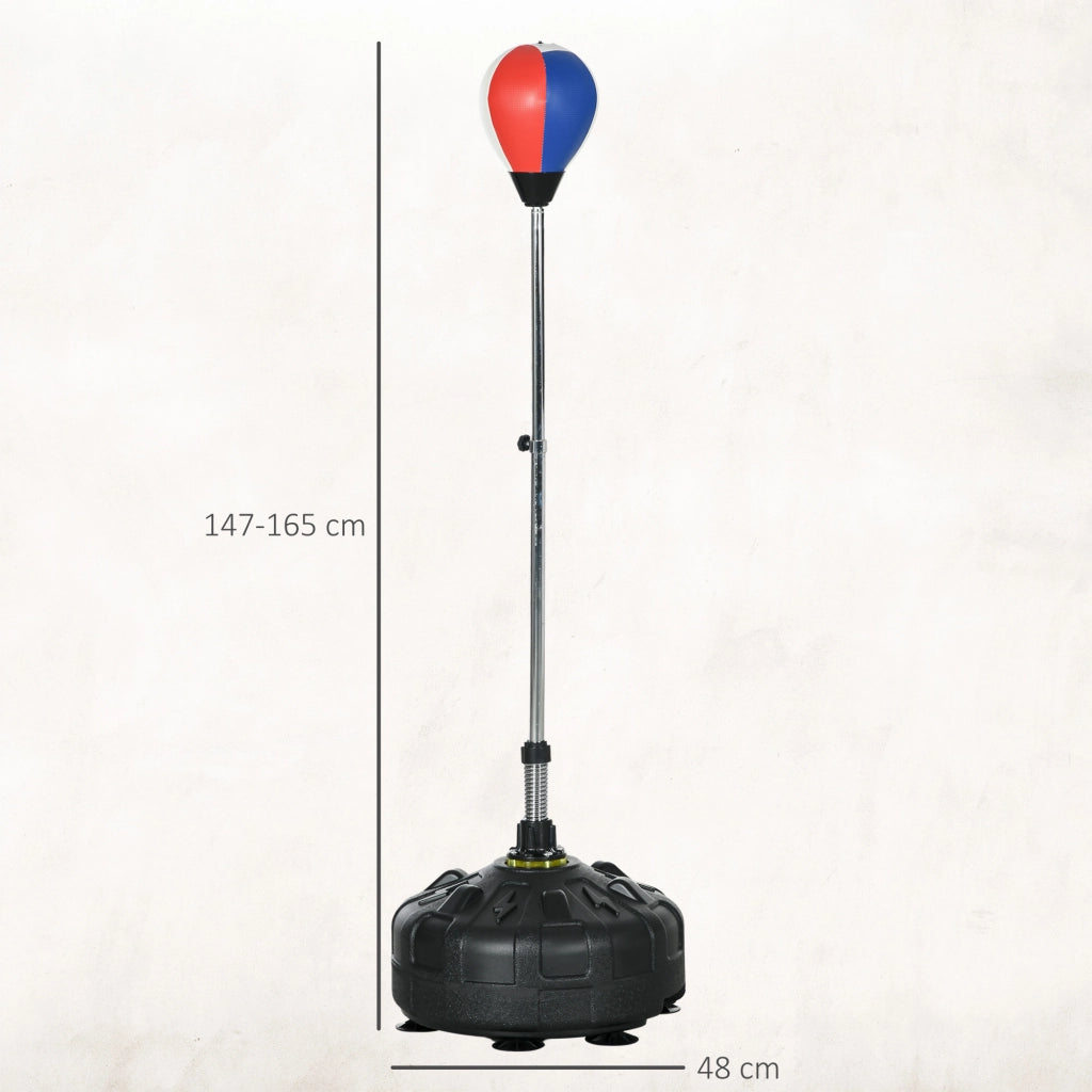 Sacco da boxe regolabile in altezza 147-165 cm ¨C zephmum ¨C Nero Rosso Bianco