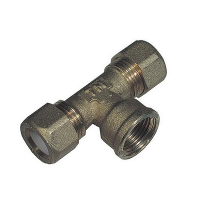 TEE FEMMINA PER RAME CON OGIVA TEFLON TIEMME- 1/2 x 18R- TIEMM- pezzi 1