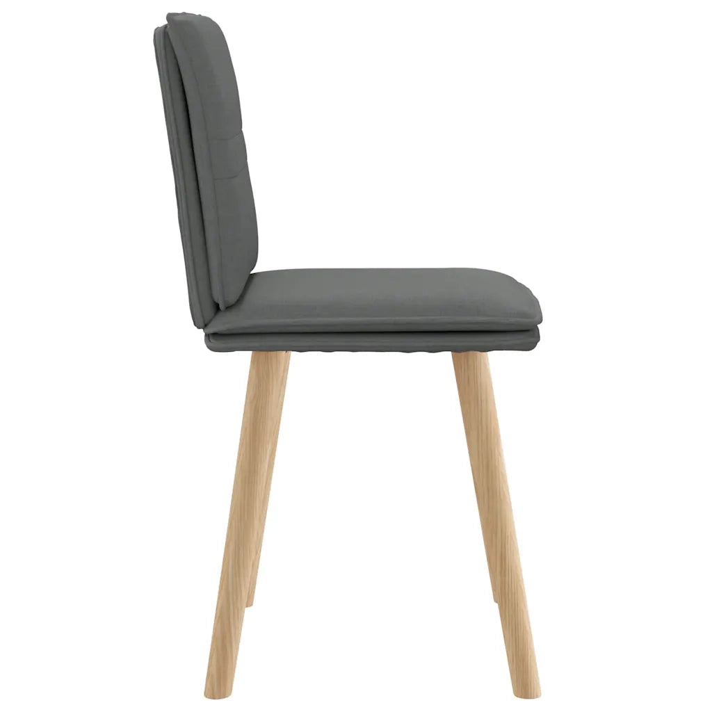 Sedie da Pranzo 2 pz Grigio Scuro in Tessuto 4101256