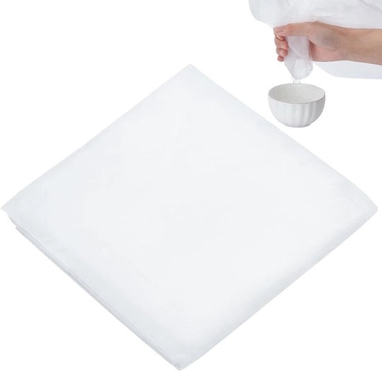Filtro a maglia in nylon riutilizzabile 100x200cm - Rete a maglia fine resistente al calore - 60 maglie - Diametro di rete 0,1mm - Filtro in rete nylon resistente all'usura e duraturo