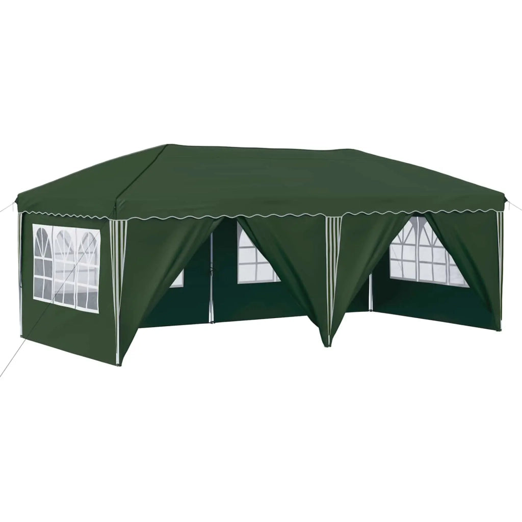 Tenda per feste a pop-up-Gazebo 575 x 288 x 245 cm Verde