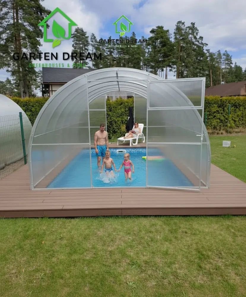 Copertura per Piscina Garten Dream MARINA 3x4 m con Policarbonato 6 mm