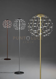 LAMOI LAMPADA DA TERRA RAME A LED 2700K 5468LM 49W DIMMERABILE H.174CM